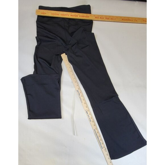 White Birch Leggings Black Wide Leg Bottom Flare Yoga Womens Med New in Bag - Picture 9 of 9